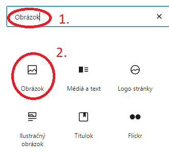 Pridávanie obrázkov do stránky cez Gutenberg blok obrázok